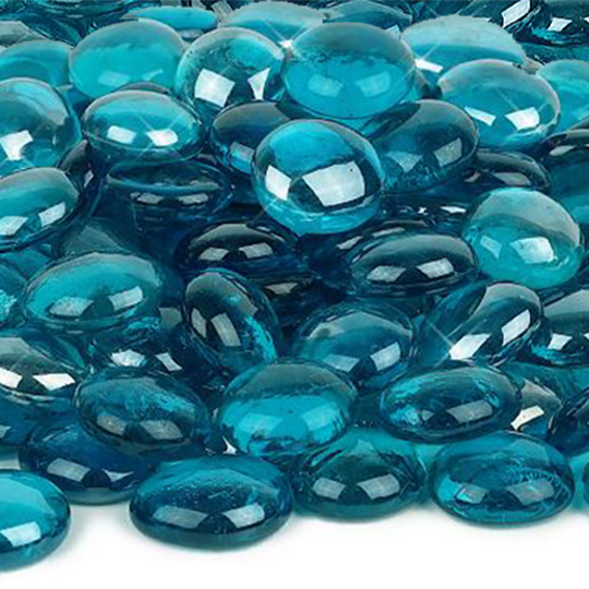 AZURLITE BLUE (BAHAMA) GLASS BEADS